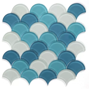 Dragon Scale Ocean Glass - glass tile